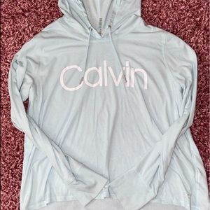 calvin klein cropped hoodie!!
